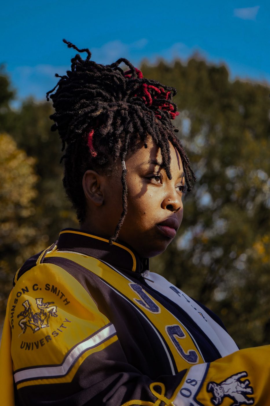 An auxiliary member in uniform