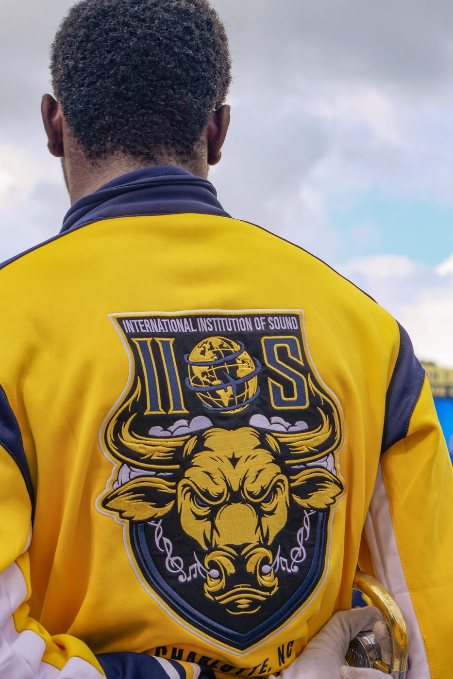 An IIOS jacket worn on the parade route