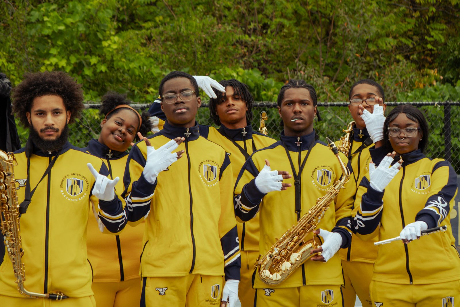 The IIOS saxophone section in formation